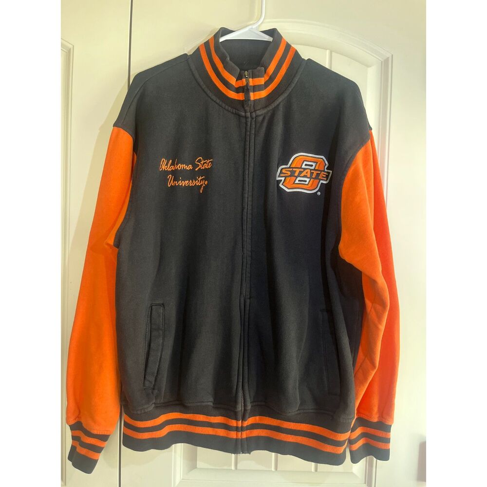 Vintage Style Oklahoma State Cowboys Varsity Jacket Large | OSU Colosseum